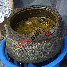 طرز تهیه قورمه سبزی در قابلمه سنگی