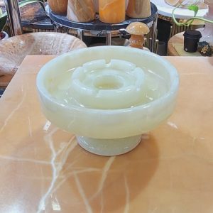 ظرف سنگی سرو و پذیرایی سنگ طبیعی ،مدل پایه دار ،یک تکه ،دارای جا برای وارمر و قوری برای گرم نگه داشتن دمنوش،کاربردی و شیک | هدیه تولد | جهیزیه عروس | کادویی | ظروف سنگی آقای سنگی | ظروف آنتیک و کلکسیونی