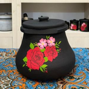 دیزی سنگی 4 نفره طراحی شده | دیگ سنگی | قابلمه سنگی هدیه و جهیزیه | ظروف سنگی آقای سنگی | ظروف سالم آشپزی طب سنتی