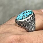 قیمت و خرید انگشتر فیروزه چهل تکه نیشابور - Image 4