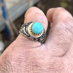 قیمت و خرید انگشتر فیروزه عجمی معدنی نیشابور - Image 4