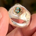 قیمت و خرید انگشتر فیروزه عجمی معدنی نیشابور - Image 7