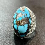 قیمت و خرید انگشتر فیروزه درشت نیشابور با رکاب نقره 925 - Image 6