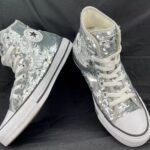 کفش دخترانه امریکایی USA Converse All Star در حد نو مدل پولکی وارداتی از دبی امارات