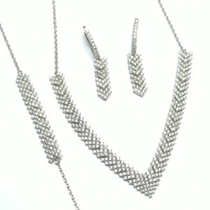ست نقره زنانه | ست نقره 925 عیار | انگشتر نقره | گردنبد نقره | گوشواره نقره | سرویس نقره | جواهری خانوم سنگی