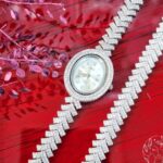 ست ساعت و دستبند نقره زنانه | دستبند نقره 925 عیار | دستبند خاص | دستبند شیک | دستبند زنانه | ساعت نقره | نقره 925 عیار | جواهری خانوم سنگی