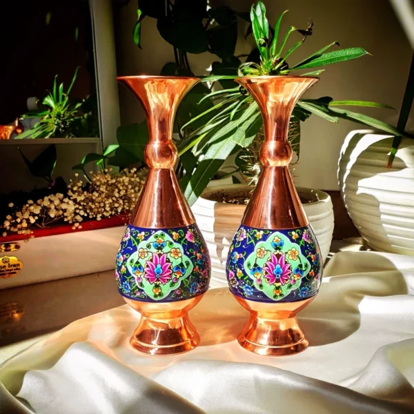 قیمت و خرید گلدان مسی و پرداز 25 سانتی - Image 6