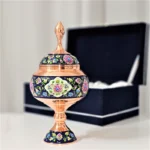 قیمت و خرید شکلات خوری مسی پایه دار مس و پرداز ارتفاع 27 به همراه جعبه فانتزی - Image 2