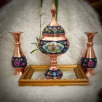 قیمت و خرید ست گلدان 16 و شکلات خوری پایه دار 23 مس و پرداز