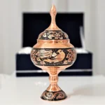 قیمت و خرید شکلات خوری مسی مدل الماس تراش ارتفاع 31 به همراه جعبه فانتزی