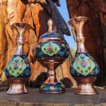 قیمت و خرید ست گلدان 20 و شکلات خوری 23 پایه دار مس و پرداز - Image 2