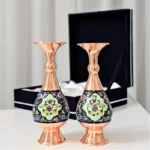 قیمت و خرید گلدان مسی و پرداز 20سانتی دو عددی به همراه جعبه فانتزی - Image 6