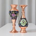 قیمت و خرید گلدان مسی و پرداز ارتفاع 20 سانتی مجموعه دو عددی - Image 3