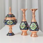 قیمت و خرید ست گلدان 20 و شکلات خوری 23 مس و پرداز به همراه جعبه فانتزی - Image 2