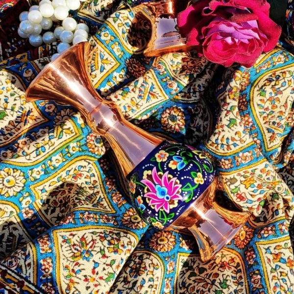 قیمت و خرید گلدان مسی و پرداز ارتفاع 16 عمده بسته 10 تایی - Image 3