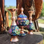 قیمت و خرید ست گلدان 20 و شکلات خوری 23 پایه دار مس و پرداز - Image 4