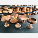 قیمت و خرید ست پذیرایی 5 تکه تمام چوب گردو