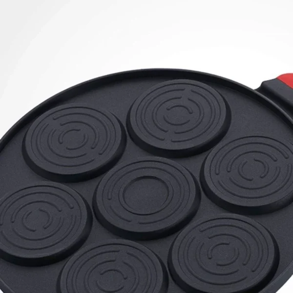 قیمت و خرید تابه گریل دایره 7 خونه Baby heart grill pan وارداتی اصل - Image 4