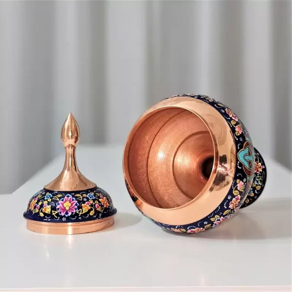 قیمت و خرید شکلات خوری مس و پرداز طلایی ارتفاع 28 به همراه جعبه فانتزی - Image 3