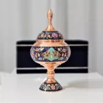 قیمت و خرید شکلات خوری مس و پرداز طلایی ارتفاع 28 به همراه جعبه فانتزی - Image 8