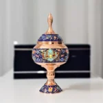 قیمت و خرید شکلات خوری مسی مس و پرداز طلایی ارتفاع 23 به همراه جعبه فانتزی - Image 5