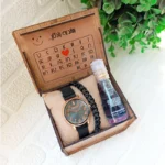 قیمت و خرید ساعت مچی زنانه دستبند ادکلن ست کامل - Image 3