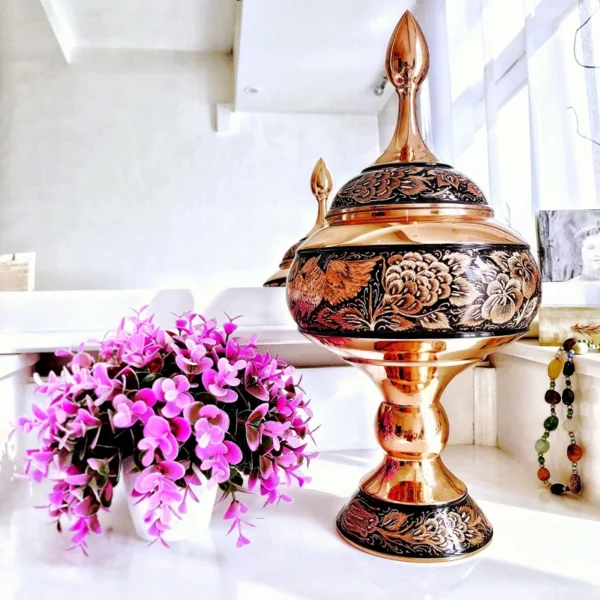 قیمت و خرید شکلات خوری مسی مدل الماس تراش ارتفاع 50 - Image 4