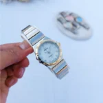 قیمت و خرید ساعت مردانه امگا طلایی نقره ای - Image 4
