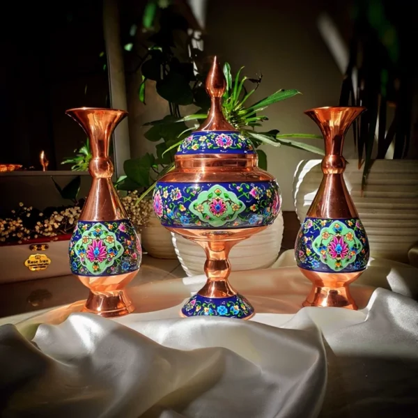 قیمت و خرید گلدان مسی و پرداز 25 سانتی - Image 8
