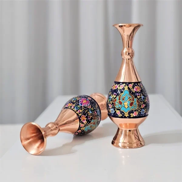 قیمت و خرید گلدان مسی مدل مس و پرداز اعلا ارتفاع 25 سانت - Image 4