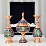 قیمت و خرید ست گلدان 20 و شکلات خوری 23 مسی طرح پردازطلایی به همراه جعبه فانتزی - Image 4