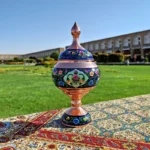 قیمت و خرید شکلات خوری مسی پایه دار مس و پرداز ارتفاع 23 سانتی