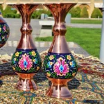 قیمت و خرید گلدان مسی و پرداز ارتفاع 16 عمده بسته 10 تایی