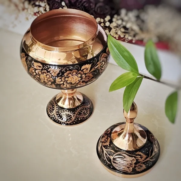 قیمت و خرید شکلات خوری مسی مدل الماس تراش ارتفاع 31 به همراه جعبه فانتزی - Image 5