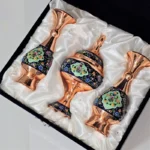 قیمت و خرید ست گلدان 20 و شکلات خوری 23 مس و پرداز به همراه جعبه فانتزی - Image 4