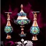 قیمت و خرید ست گلدان 20 و شکلات خوری 27 مس و پرداز