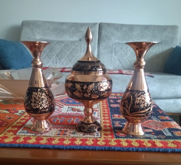 قیمت و خرید ست گلدان 20 و شکلات خوری 23مدل الماس تراش - Image 1