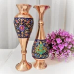 قیمت و خرید گلدان مسی و پرداز طلایی ارتفاع 30 - Image 3