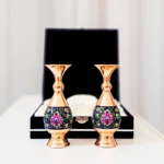 قیمت و خرید گلدان مسی و پرداز 16سانتی مجموعه دو عددی به همراه جعبه فانتزی