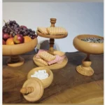 قیمت و خرید ست پذیرایی 5 تکه پایه چوبی - Image 3