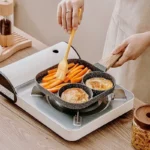 قیمت و خرید ماهی تابه چند خانه مدل سه خانه با جنس چدن نچسب وارداتی - Image 3