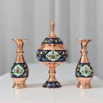 قیمت و خرید ست گلدان 16 و شکلات خوری 23 مس و پرداز