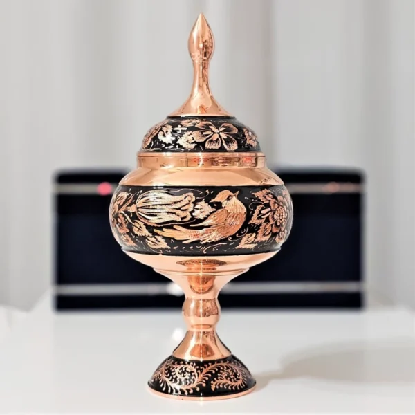 قیمت و خرید شکلات خوری مسی مدل الماس تراش ارتفاع 31 به همراه جعبه فانتزی - Image 10