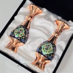 قیمت و خرید گلدان مسی و پرداز 20سانتی دو عددی به همراه جعبه فانتزی - Image 8