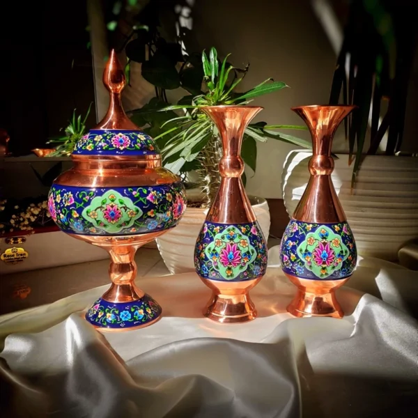 قیمت و خرید گلدان مسی و پرداز 25 سانتی - Image 2