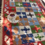 قیمت و خرید گلیم دستباف دو رو قشقایی شسته شده و سرویس شده با پشم و بافت مرغوب ایل قشقایی شیراز - Image 2