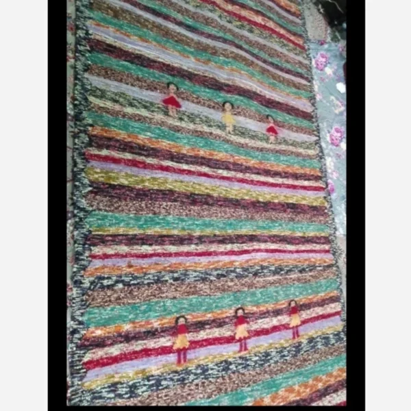قیمت و خرید گلیم دستباف الیاف نخ و پارچه سایز بزرگ 3/20 متر در 1/70 - Image 5